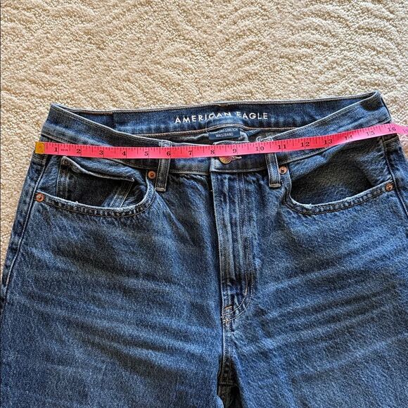 AE Low-Rise Baggy Straight Leg Women Jeans 8 X-short - Picture 6 of 12